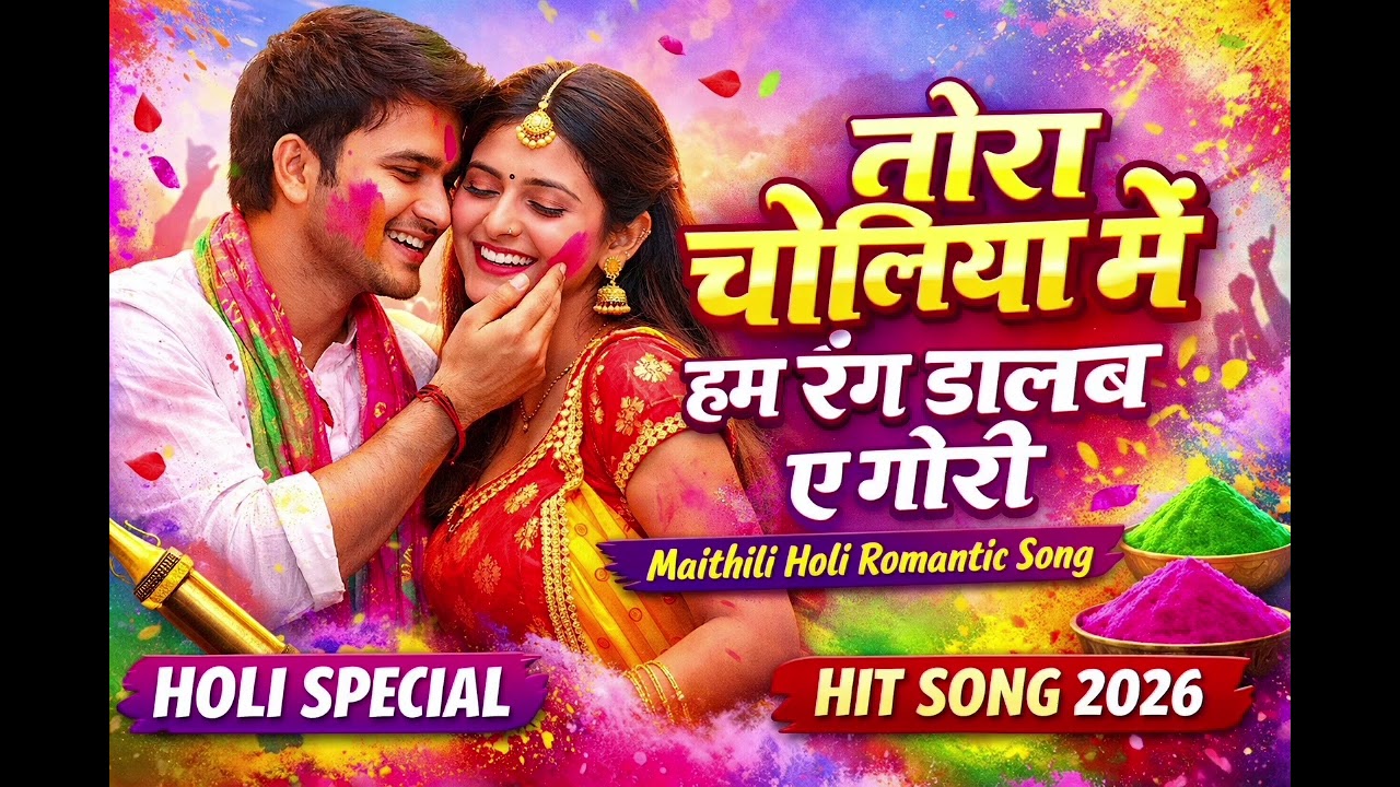 तोरा चोलिया में हम रंग डालब ए गोरी । Maithili Holi RomanticSong 2026