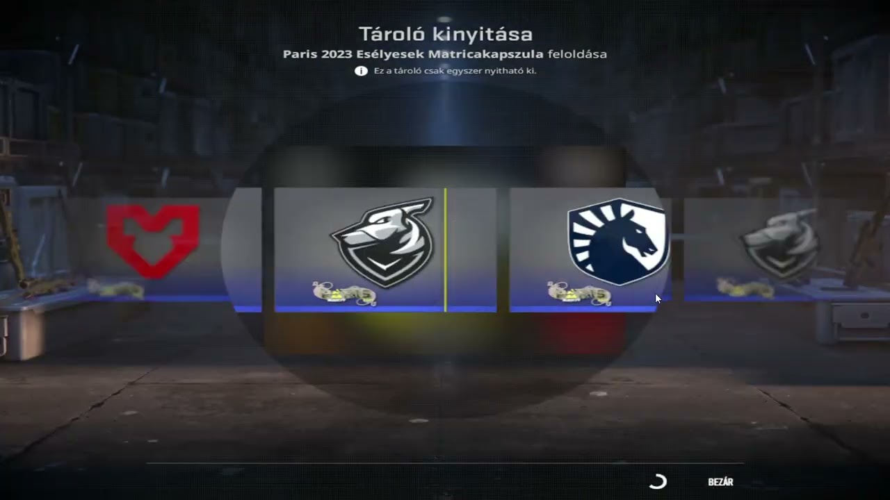 Counter Strike 2 matrica 2023mas kapszula nyitogatas