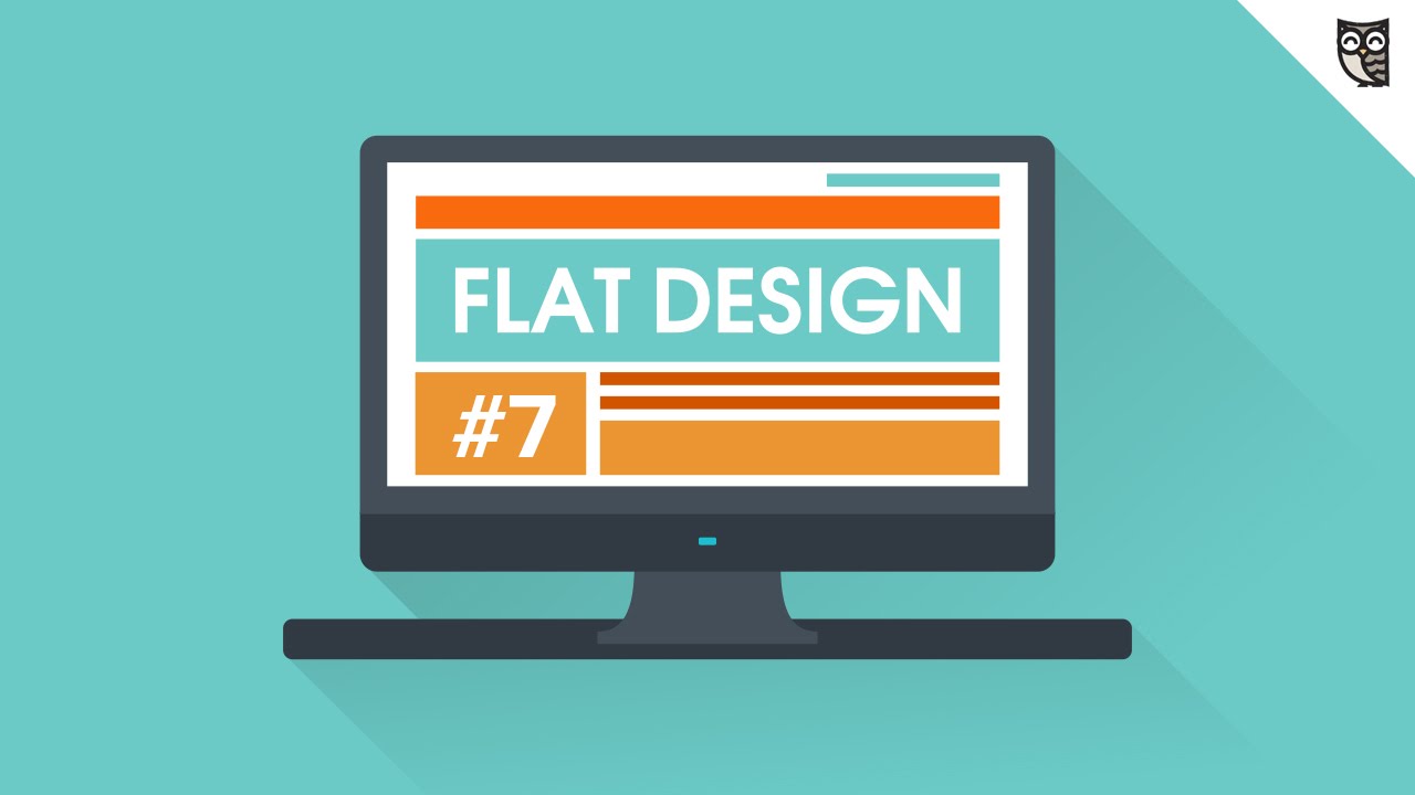 Flat Design - #7 - Цвета. Форма входа на сайт. 2 Часть