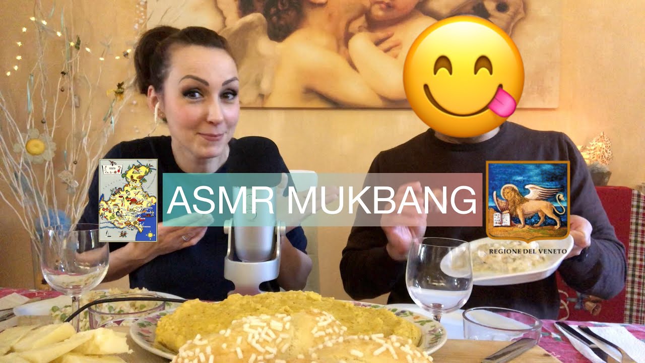 ASMR MUKBANG ALLA VENETA 🍽🦁🇮🇹 Pranziamo insieme con un ospite speciale 👀 Eating sounds  ASMR ITA