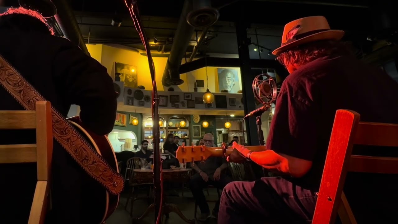 License To Kill/ Masters Of War (Bob Dylan covers )--Romy & Don at The Den Cafe, Santa Ana CA