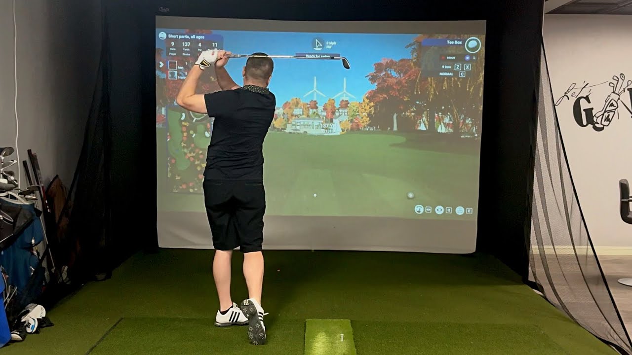 I Played TPC Sawgrass Front 9… Against My Wife 😳 | Home Golf Simulator Match