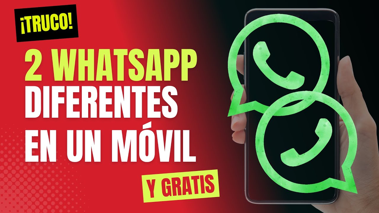 🤯 Cómo tener 2 NÚMEROS de WhatsApp Diferentes en UN MISMO TELÉFONO [2023] 📱 Truco Paso a Paso