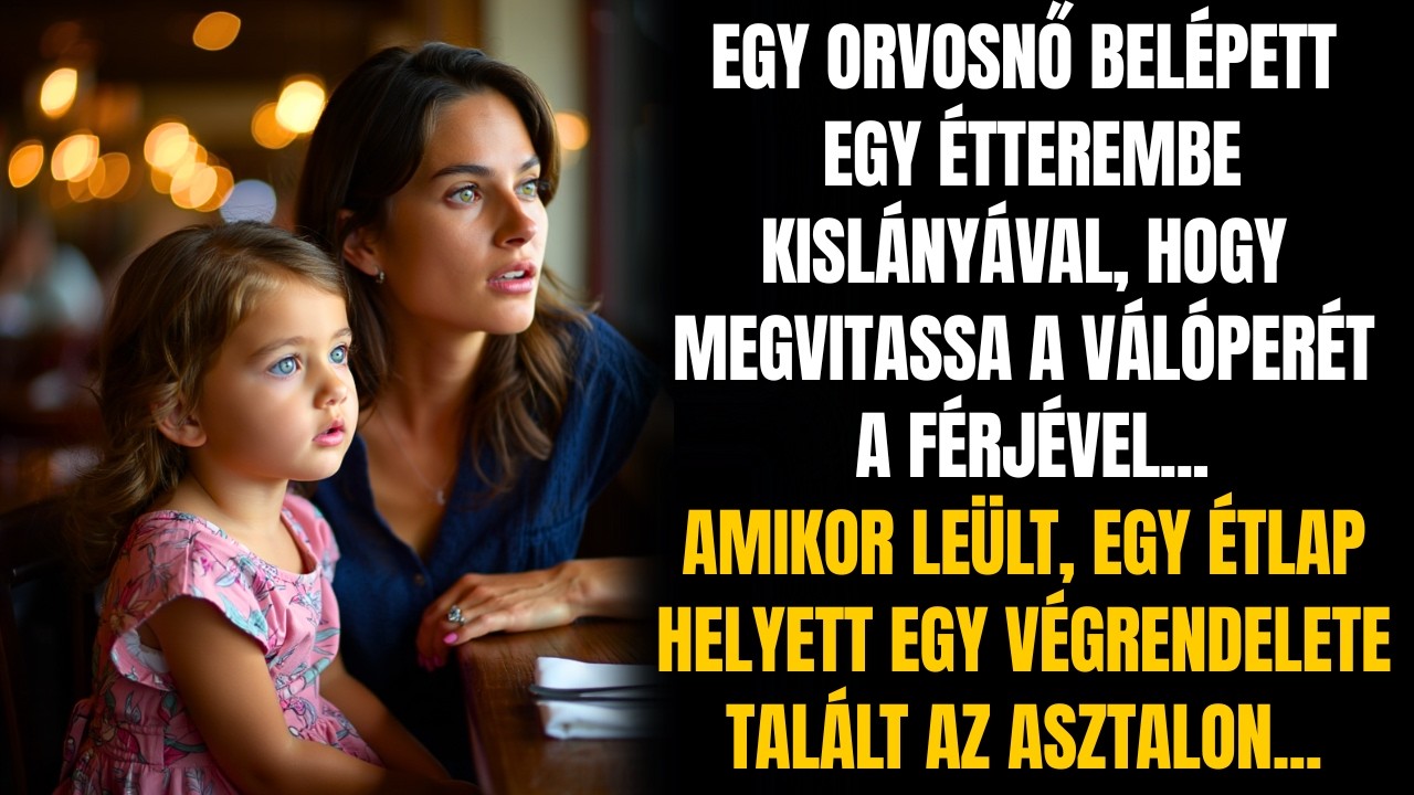 ORVOS NŐ VÁLÓPERT AKART MEGVITATNI FÉRJÉVEL, DE VÉGRENDELETE TALÁLT!