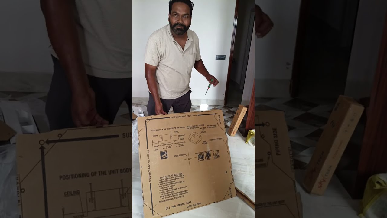 Daikin Cassette AC Installation full process..💯💯 #daiken #installation #acinstallation #accircuits