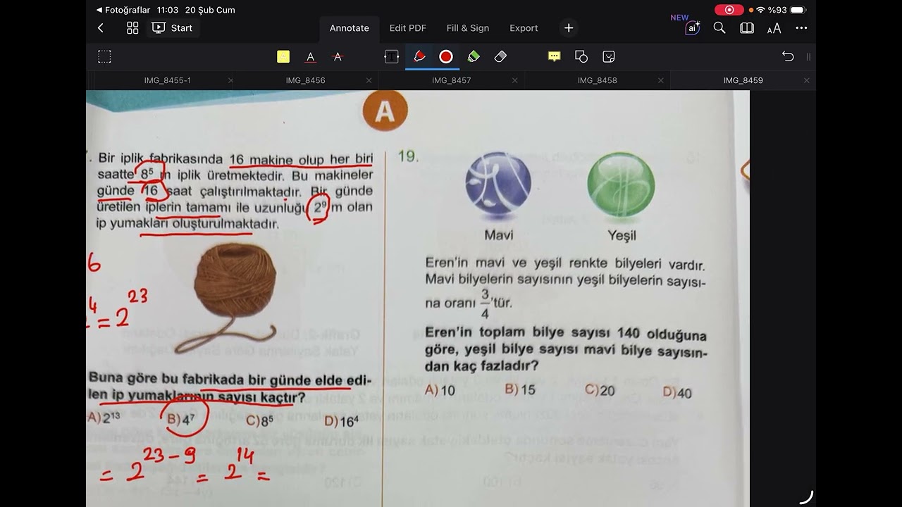 Nar test 17, 18, 19, 20. sorular