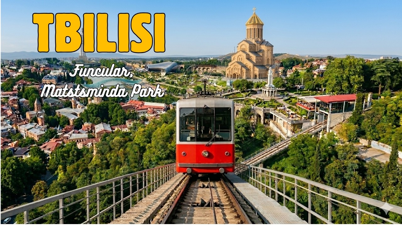 “Mtatsminda Park Tbilisi – Funicular Ride & Panoramic City Views | 4K Walk | Georgia”