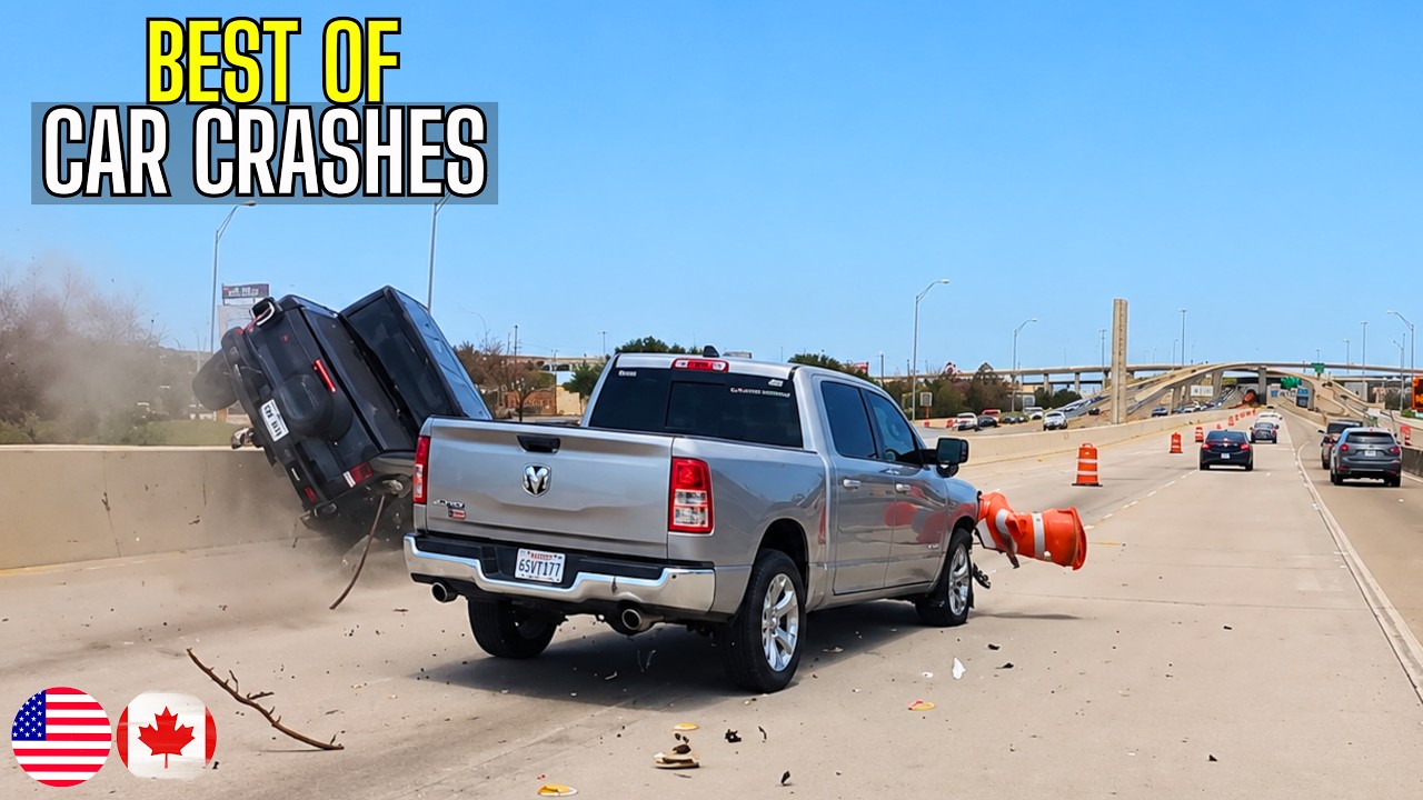 Best of Car Crashes Compilation | USA & Canada - 24