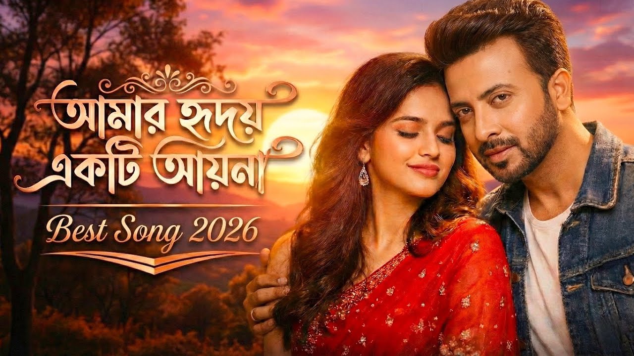 Amar Hridoy Ekta Ayna | আমার হৃদয় একটা আয়না | Shakib Khan & Shabnur | Andrew Kishore | PK MIXBD