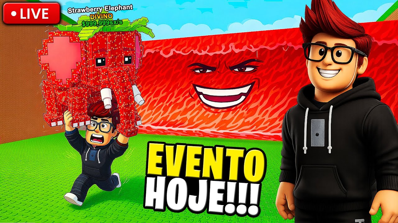 🔴 EVENTO HOJE 😱 FUJA DO TSUNAMI + ROUBE UM BRAINROT AO VIVO 🔥 QUAL O MELHOR? 🤔 #roblox #apelaogamer