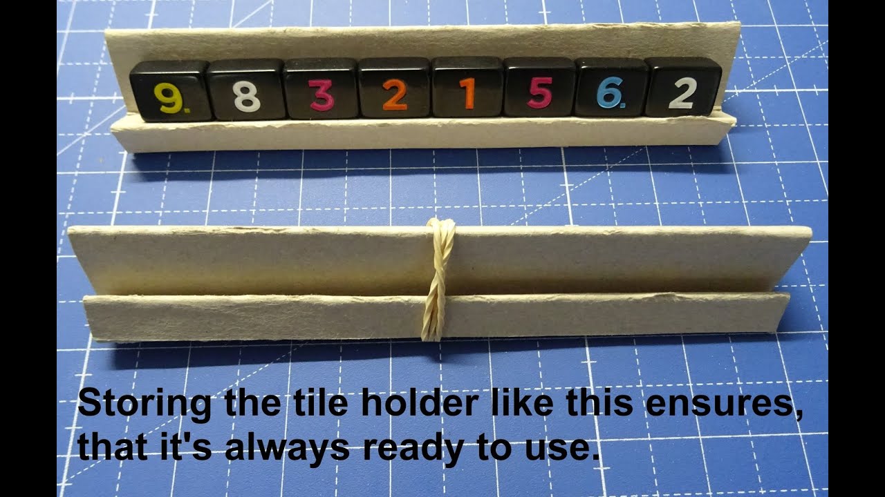 DIY Scrabble tile holder (letter holder)