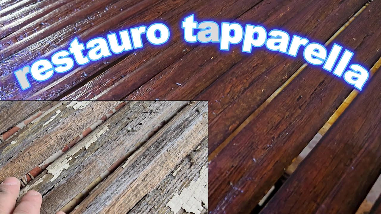 RESTAURO TAPPARELLA IN LEGNO fai da te. riparazione e verniciatura completa step by step