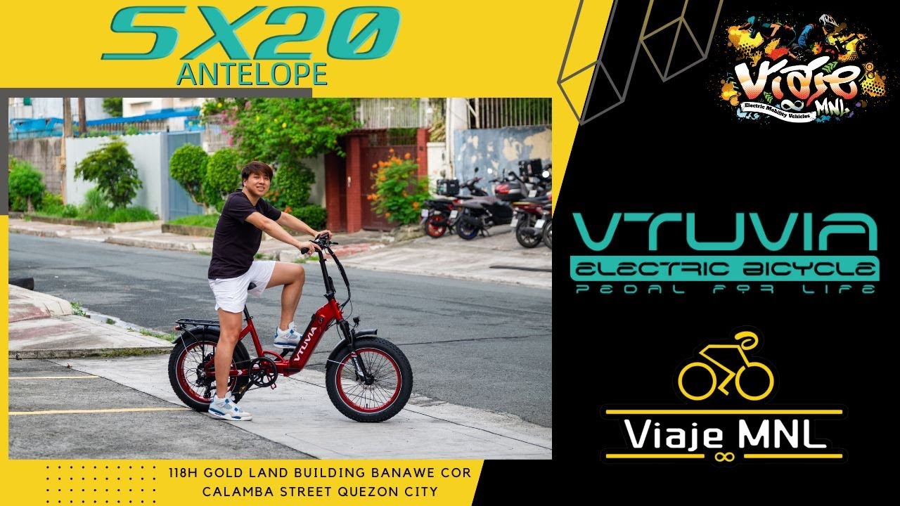 VTUVIA SX20 ANTELOPE Step Thru Folding E-Bike [Viaje MNL]