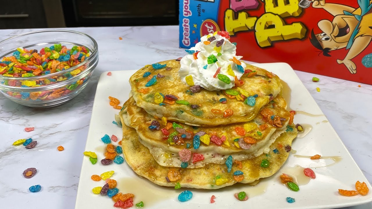 Fruity Pebbles Pancakes