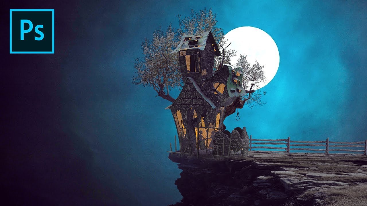 Halloween Night | Photoshop Photo Manipulation Tutorial