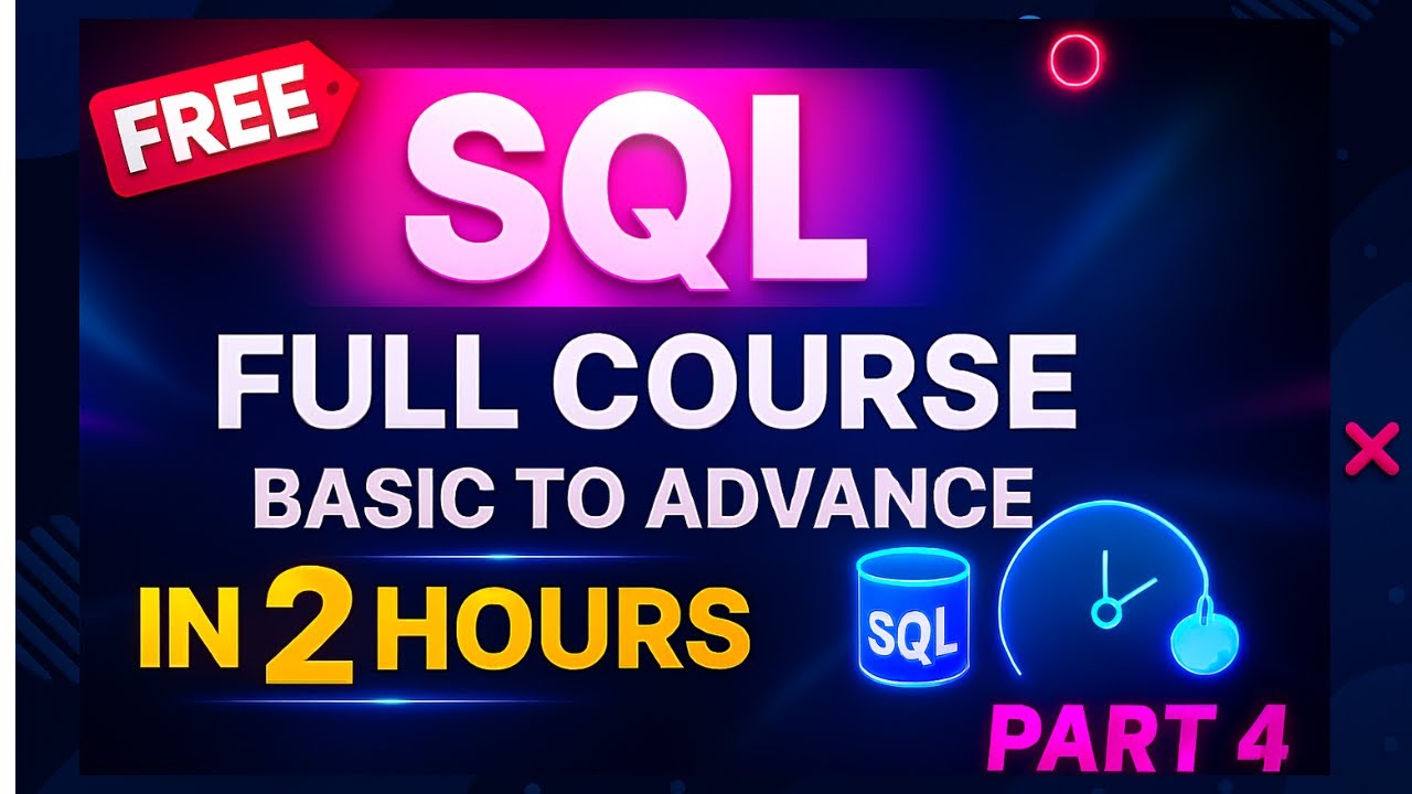 SQL Full Course 2025 | All Functions & Conditional Statements | Part 4 | Beginner to Advanced