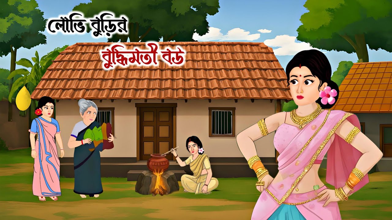 লোভী বুড়ির বুদ্ধিমতী বউ || Bengali Moral Stories ||  Thakumar Jhuli