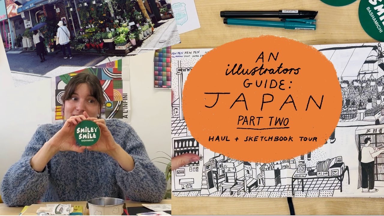 Part 2: Japan vlog! Stationery & book haul and sketchbook tour