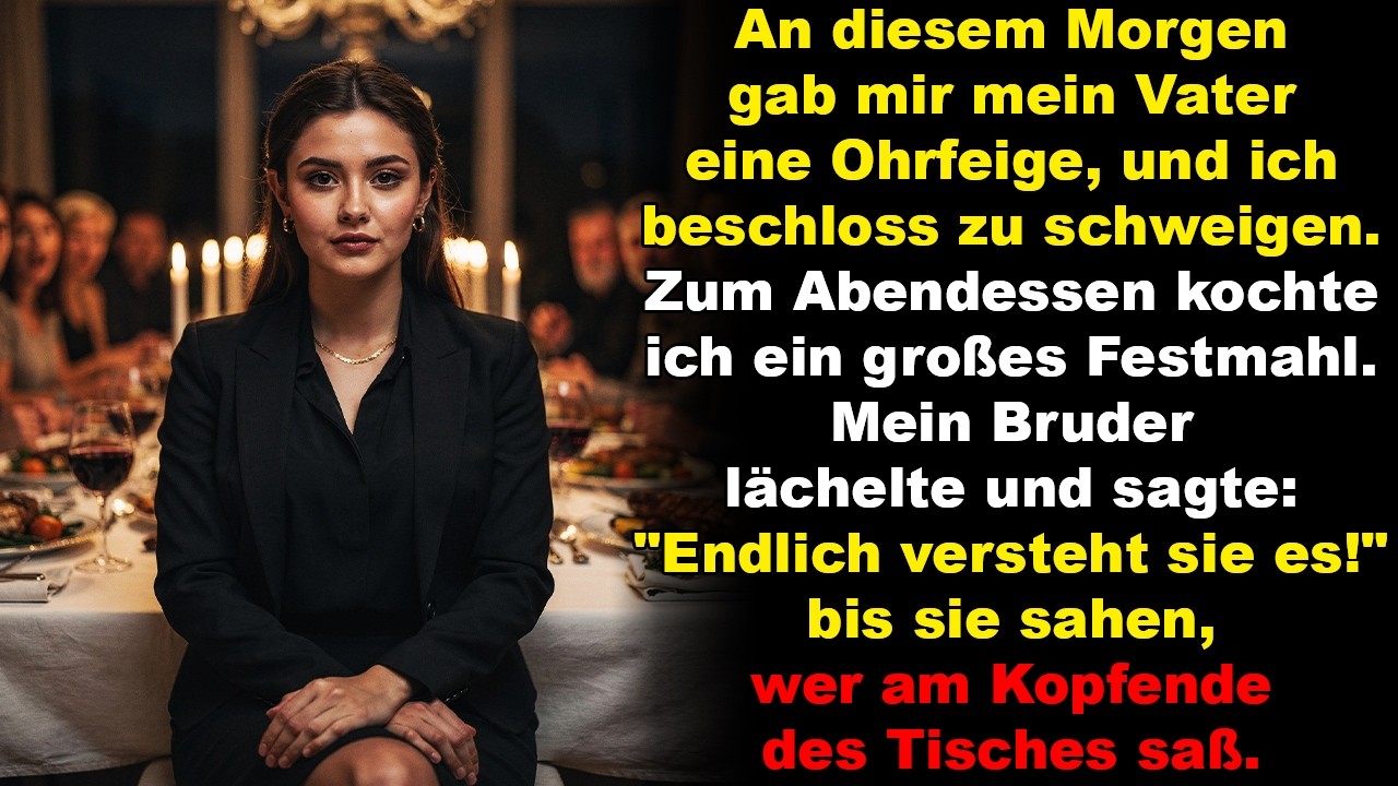 An diesem Morgen gab mir mein Vater eine Ohrfeige, und ich beschloss zu schweigen.