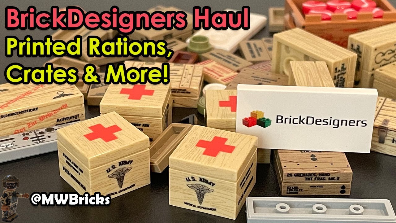 BrickDesigners Haul | Printed Rations, Crates & More