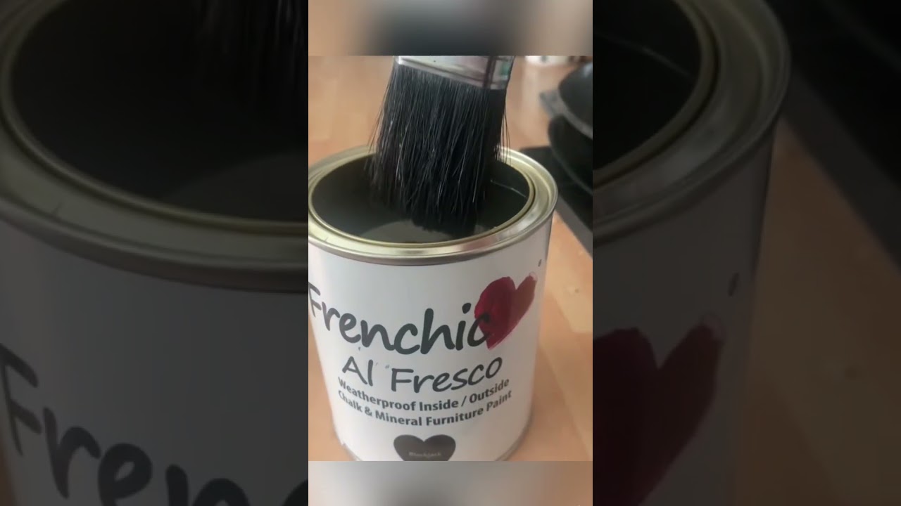 Frenchic Black Jack kitchen cupboard transformation 🖤 #frenchic #kitchencupboard