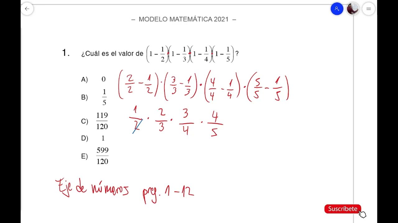 Resolución Modelo Matemática PDT admisión 2022 - invierno 2023 EJE NÚMEROS (DEMRE) (P.1-12)