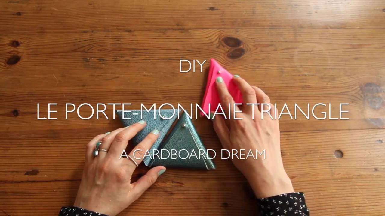 DIY | LE PORTE-MONNAIE TRIANGLE EN CUIR // LEATHER PURSE