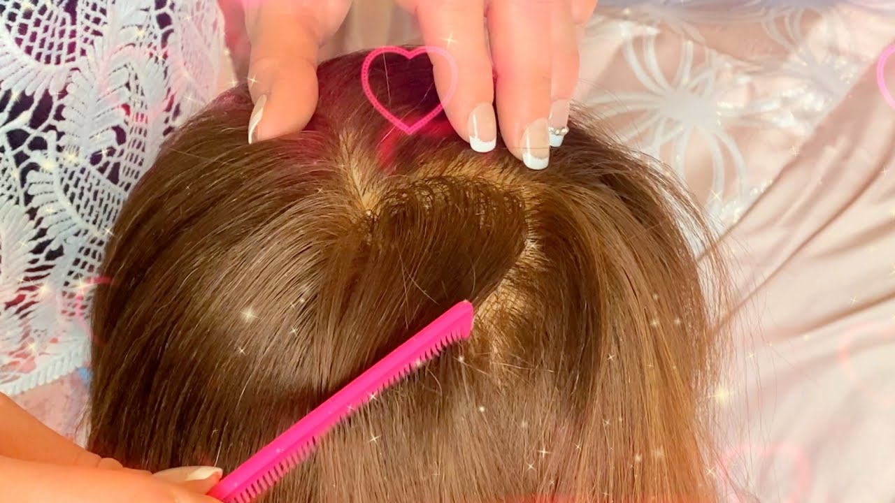 💓 ASMR ~ Wonderful Hair Parting & Combing ~ Hair Triggers For Relaxation & Sleep ~ Tingles 💓