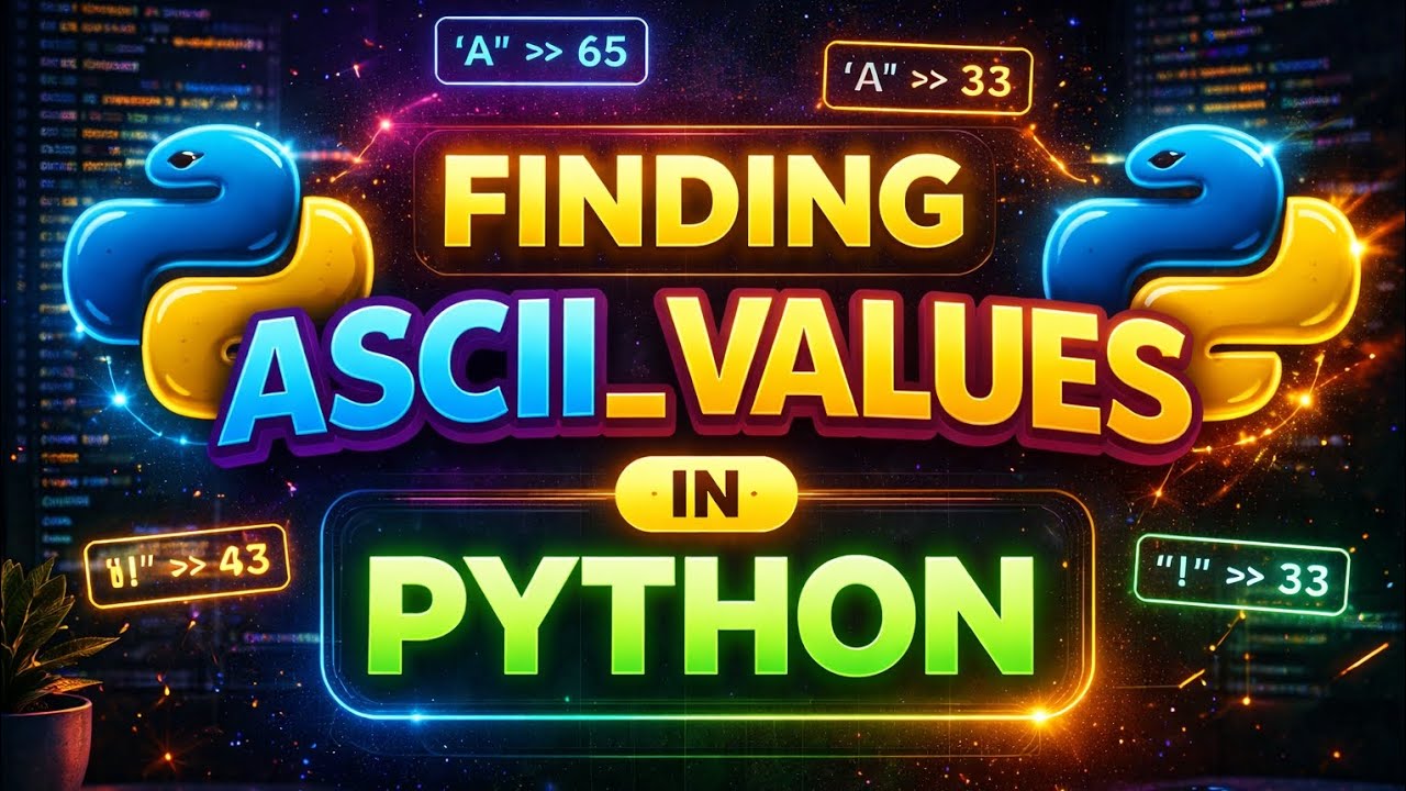 FINDING ASCII VALUES IN PYTHON IN EASY WAY#python#short video#viral#trend