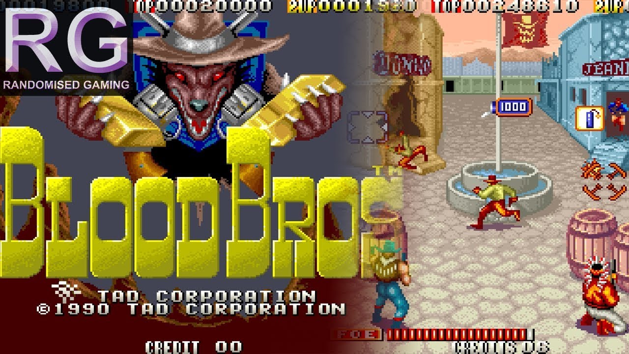 Blood Bros. - Arcade - Attract & Full playthrough / longplay in 2 players [1080p 60fps]