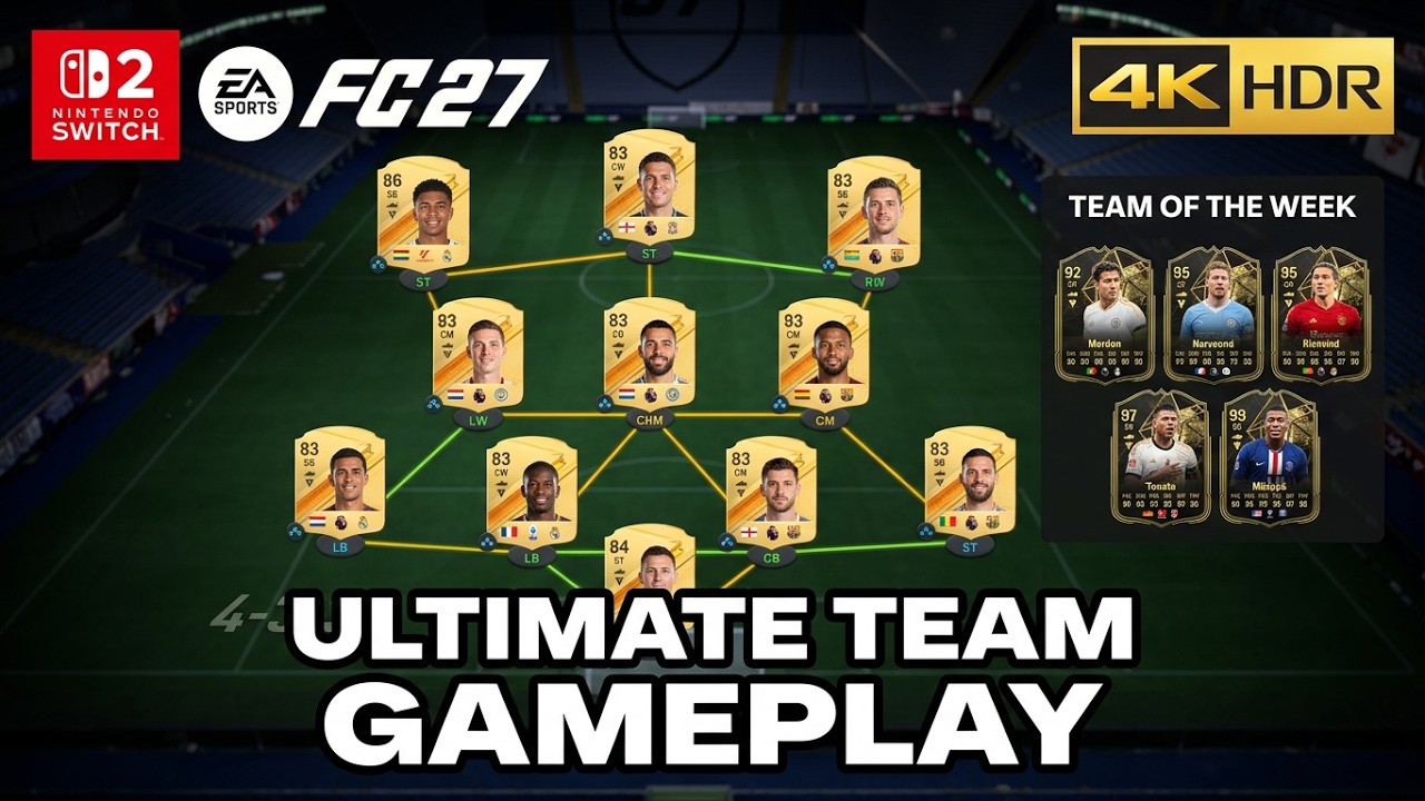 EA SPORTS FC 27 Ultimate Edition Nintendo Switch 2 Gameplay [4K HDR]