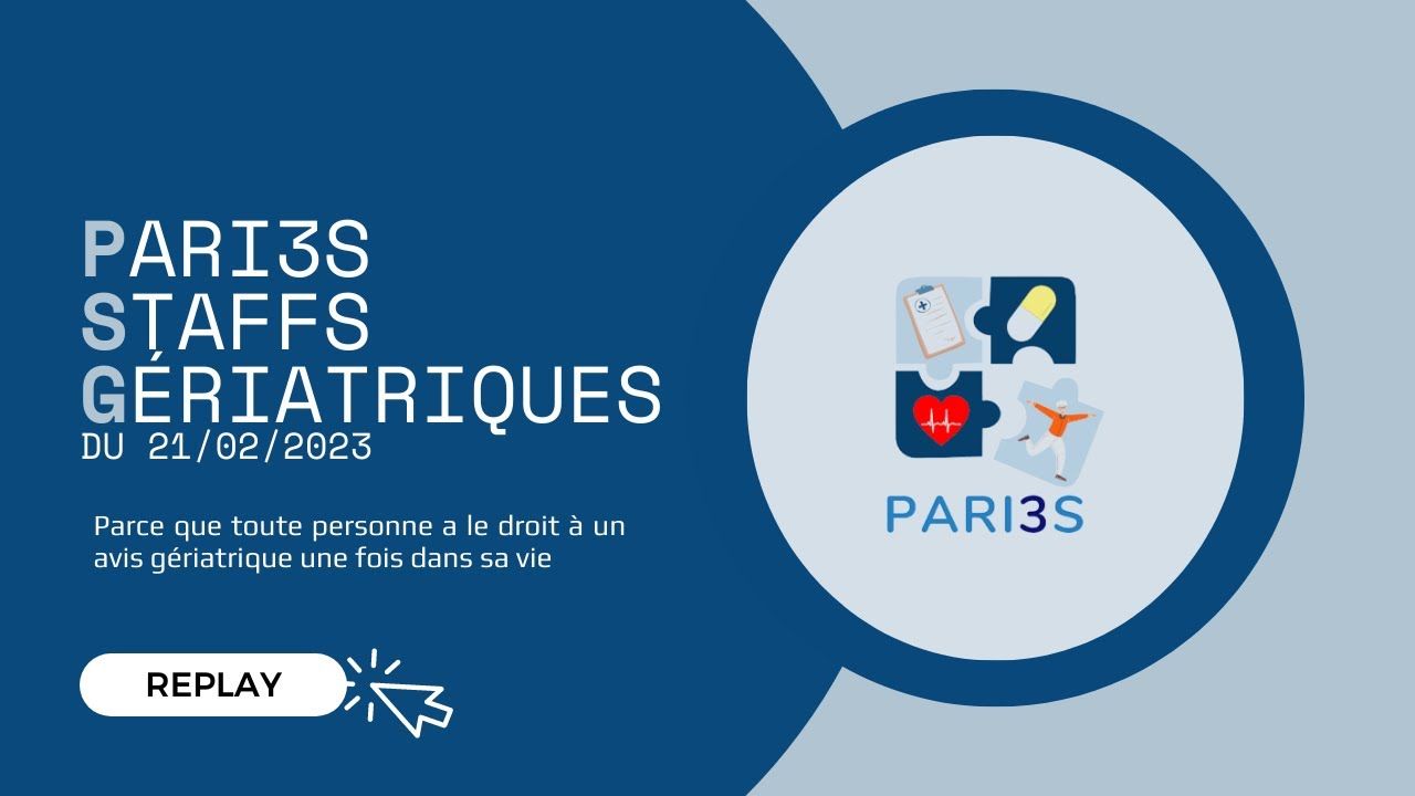 PARI3S Staff Gériatrique : Les troubles ioniques