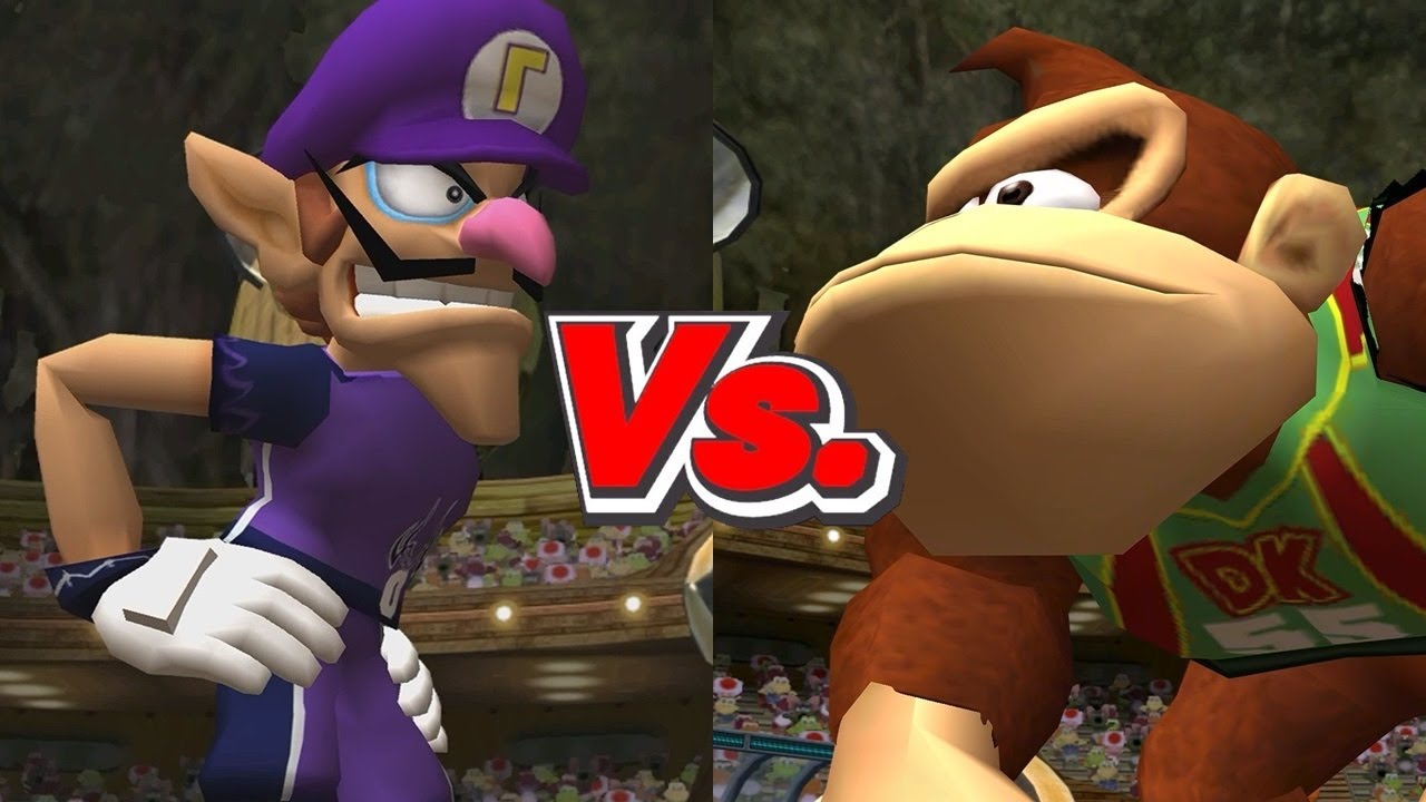 Super Mario Strikers - Waluigi/Hammer Bros Vs. Donkey Kong/Koopa Troopa