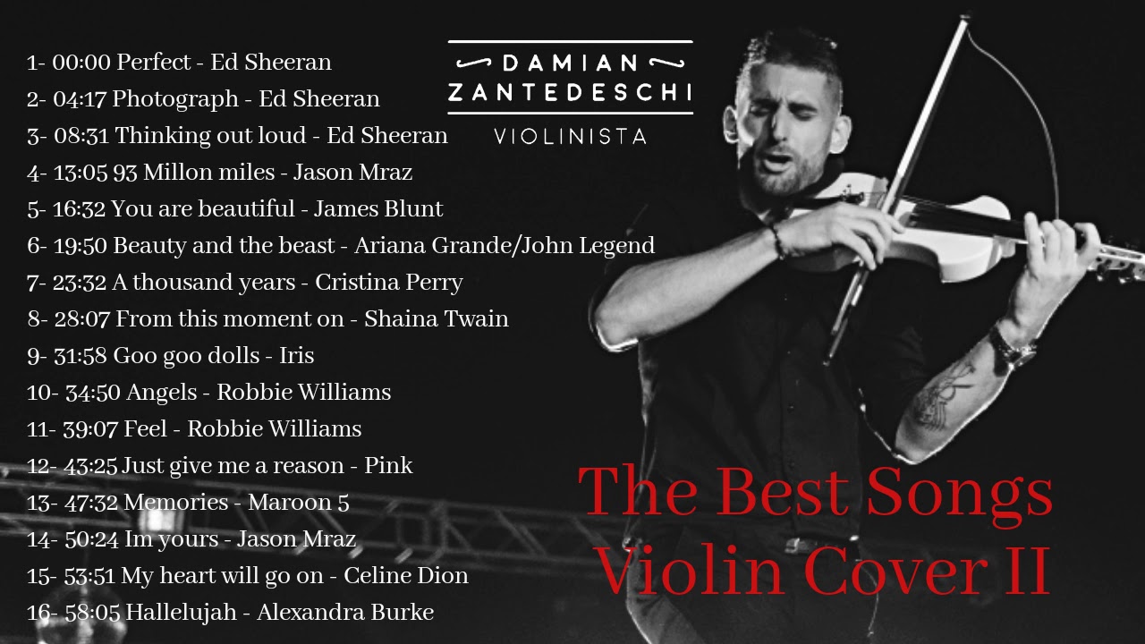 The Best Songs🎶/As melhores/Las mejores/Pop Internacional/Violin Cover by Damian Zantedeschi 🎻