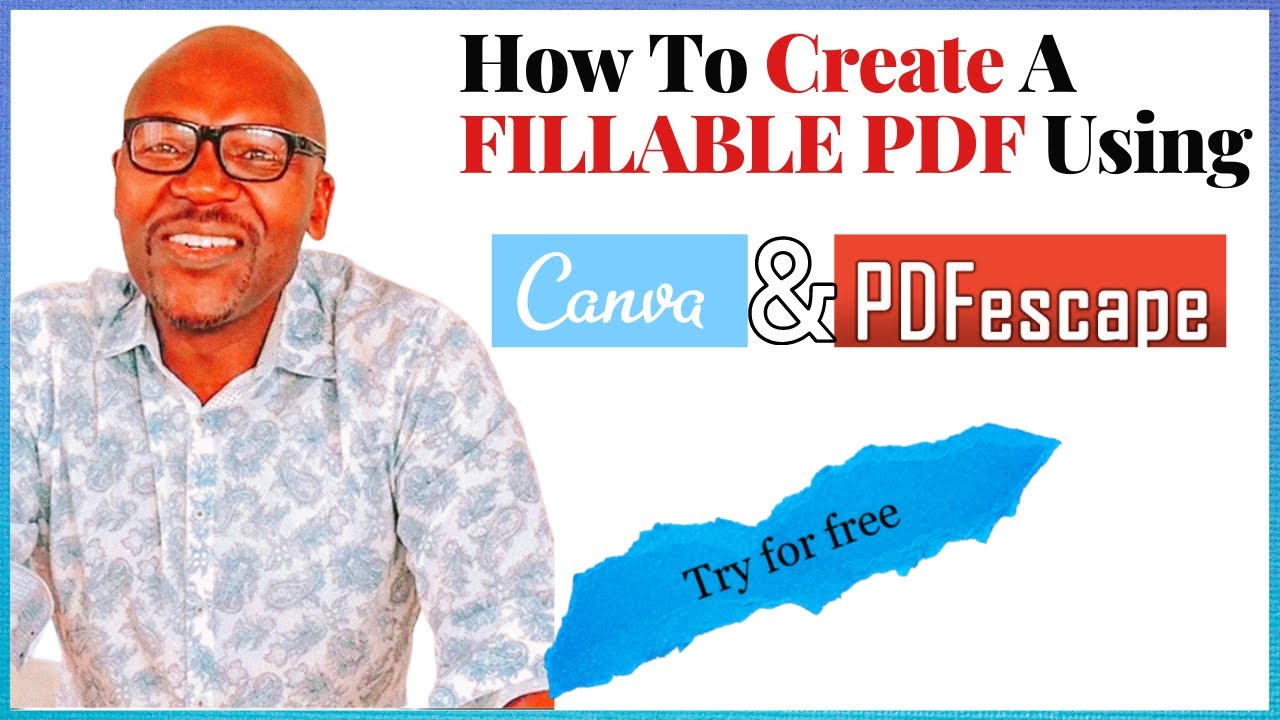 How To Create A Fillable PDF with Canva & PDFescape | Tutorial