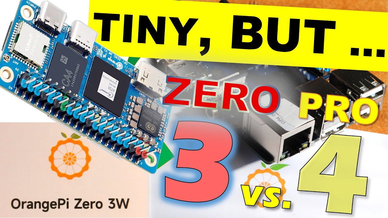Orange Pi Zero 3W vs. Orange Pi 4 Pro vs. Raspberry Pi 2W #orangepi #raspberrypi #techtok