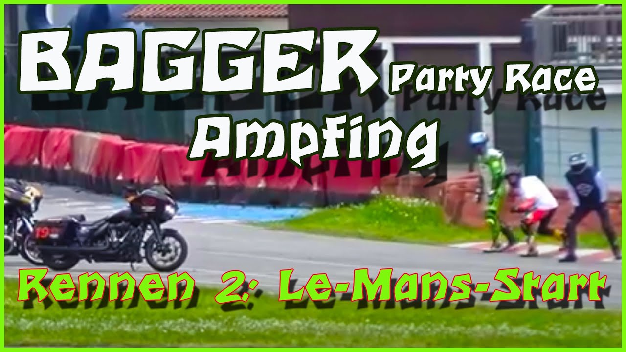 Bagger Party Race, Rennen2, Sieger Thilo Günther, Ampfing, Deutschland, Sound