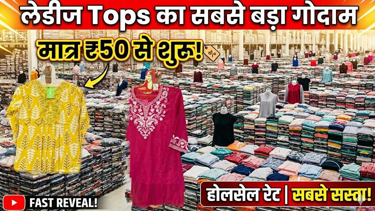 Ladies tops ka sab se bada godam.