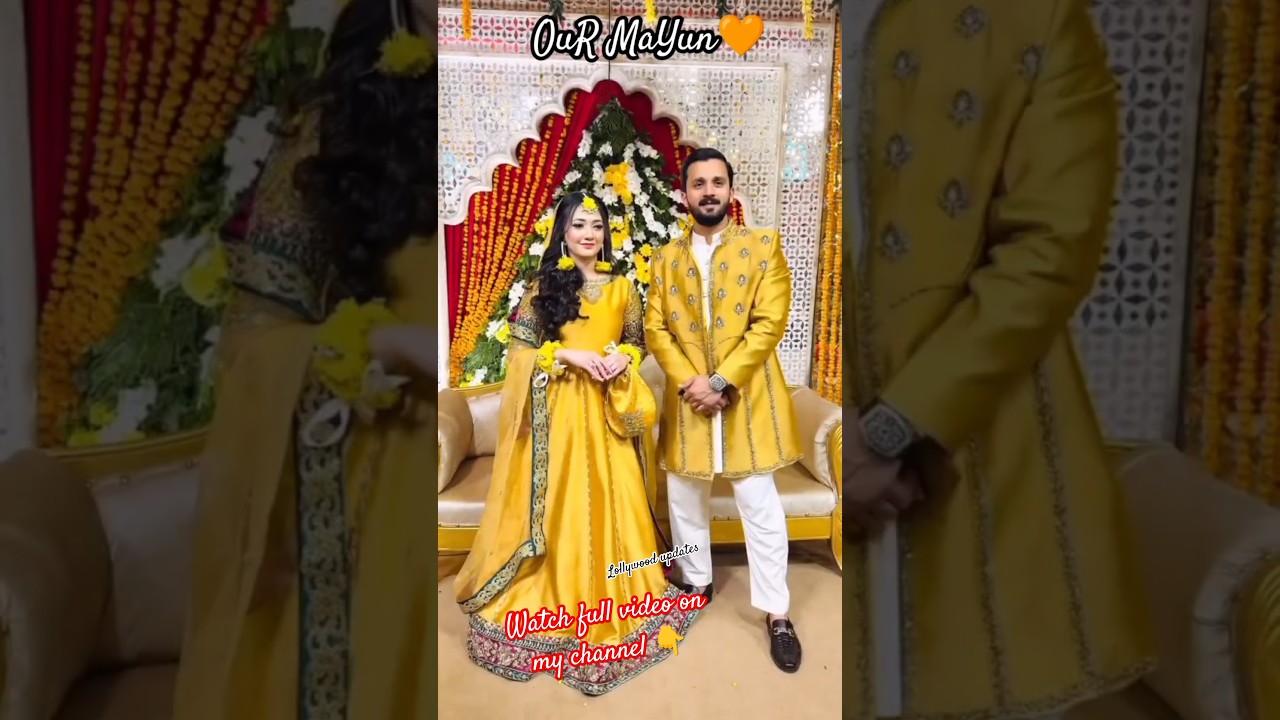 Eman & Rajab Grand Mayu🧡#famous youtuber #Rajab butt wedding#1st dholki#plz_subscribe_my_channel