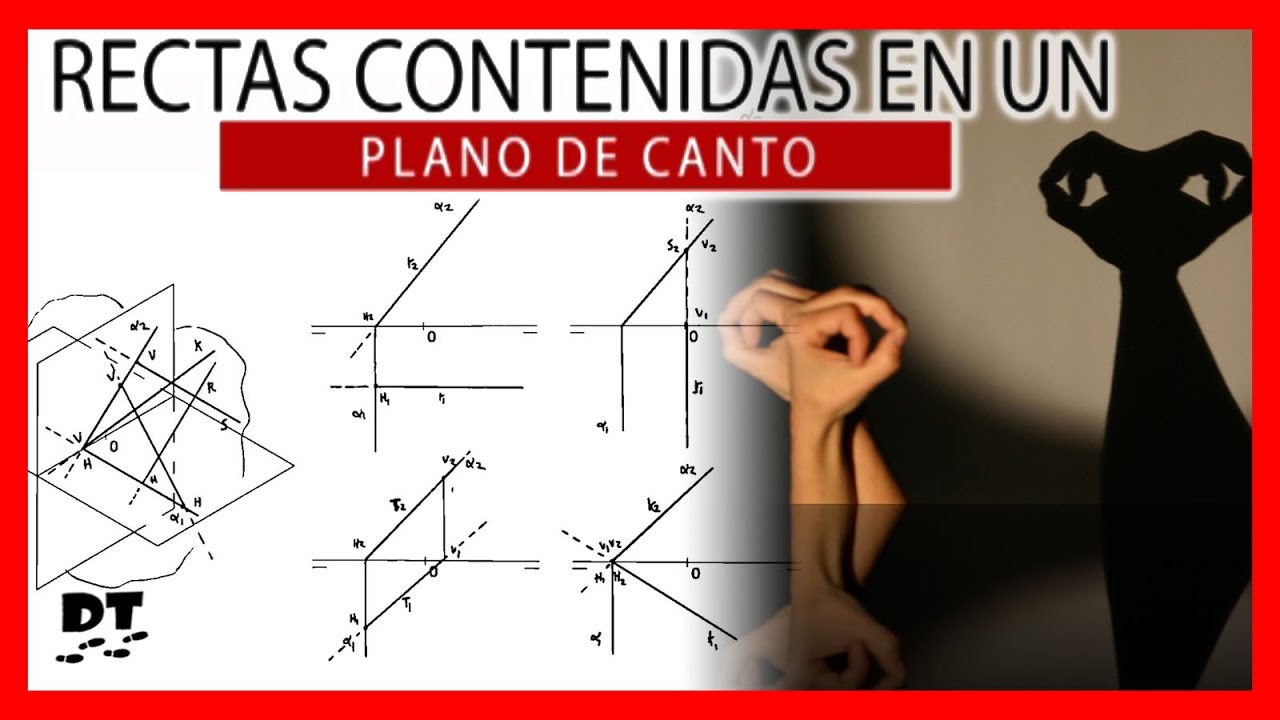PLANO proyectante VERTICAL diedrico 🏆 Plano de canto diedrico | Aprender diedrico paso a paso
