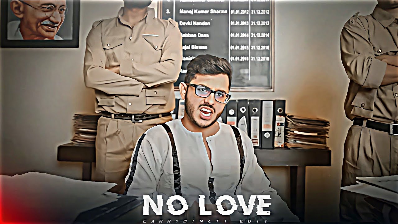 CARRY MINATI - NO LOVE EDIT | Ajey Nagar Edit | Shubh Song Edit