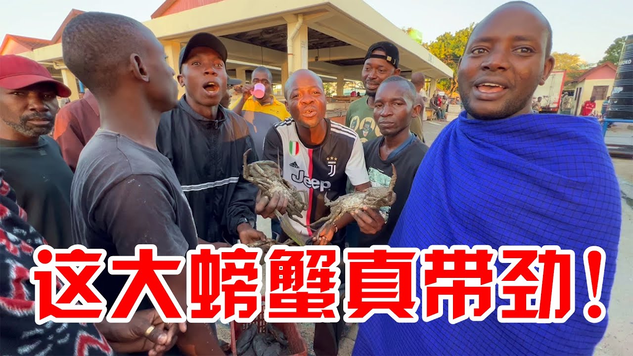 花145元！拿下非洲市场最大螃蟹，整整9只，这么大吃起来得多带劲
