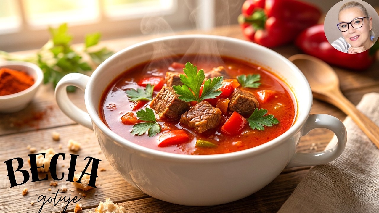 Ta Zupa Gulaszowa Znika w Chwilę! Prosty i Sprawdzony Przepis. Becia gotuje - poleca.