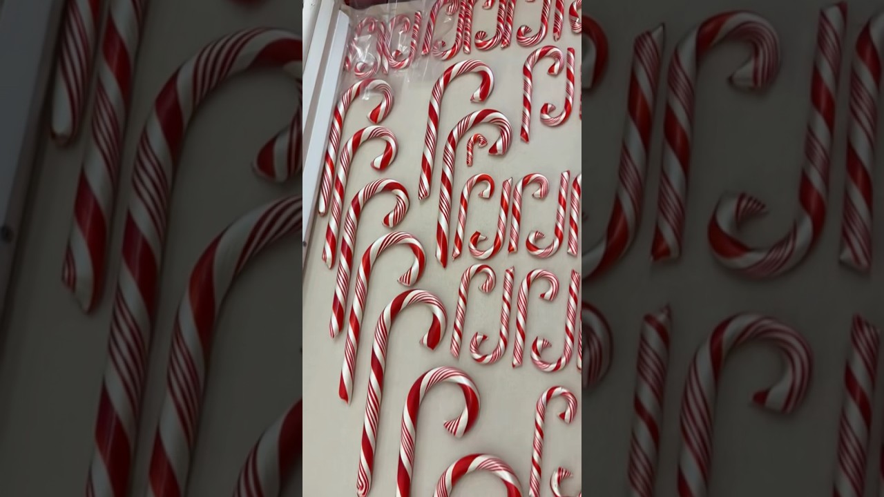 Classic Peppermint Candy Canes! 🎅🏼🎄❤️