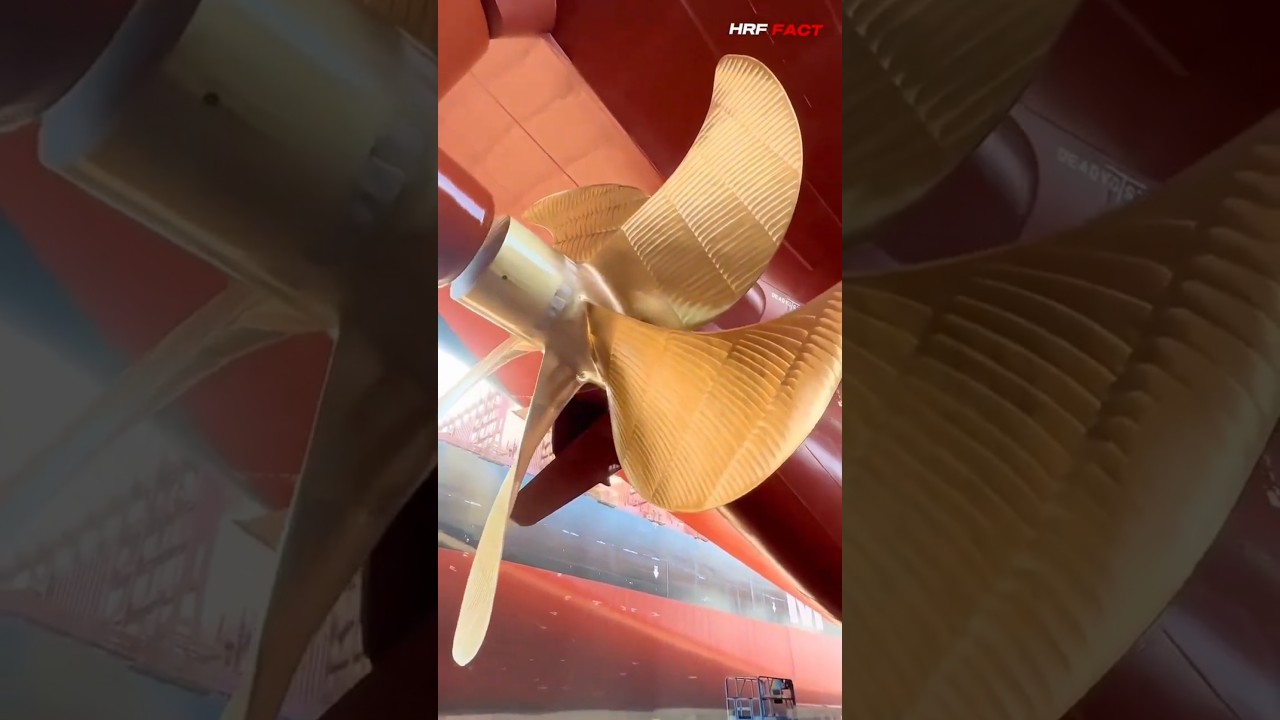 Why Does a Ship Propeller Cost ₹200 Per Revolution? 🚢#shorts