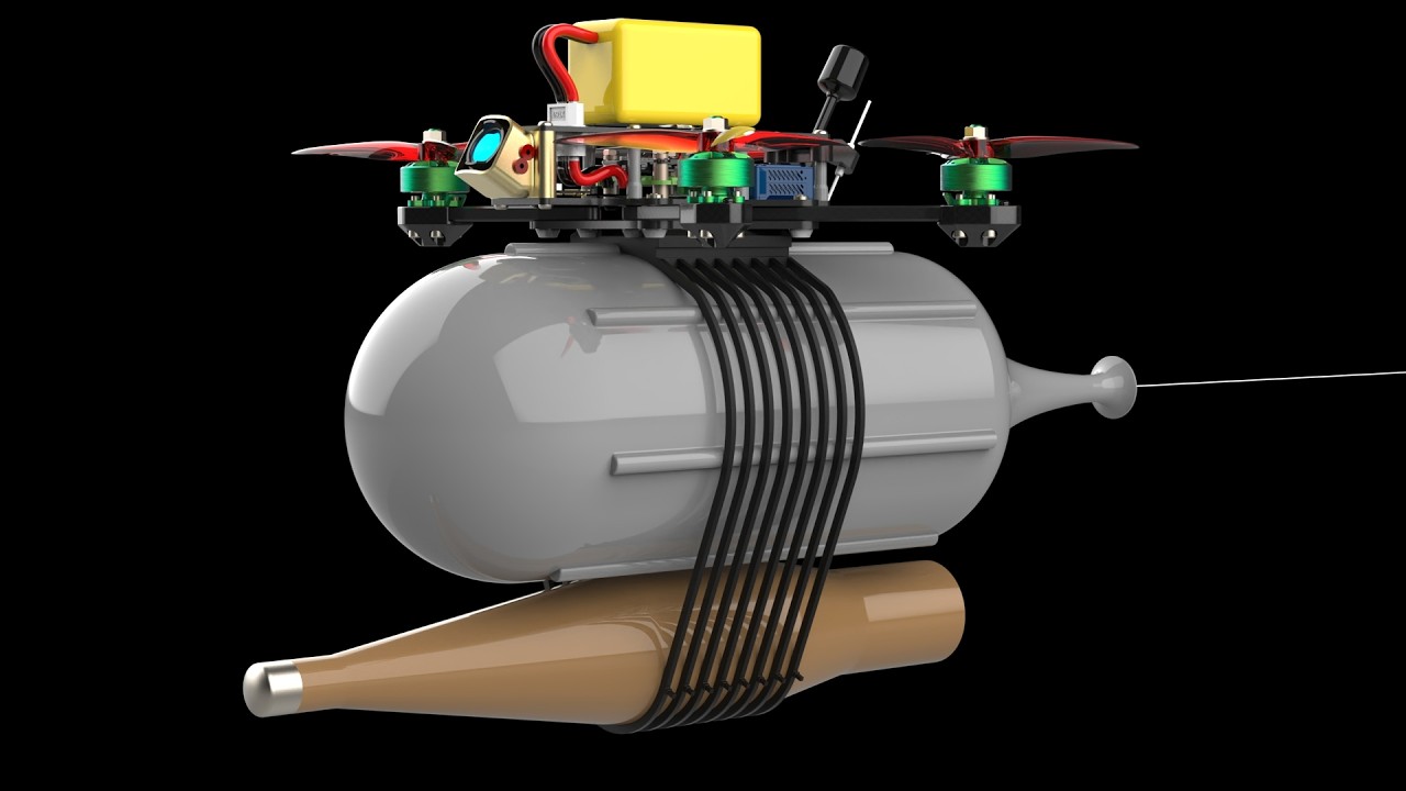 Как работают украинские волоконно-оптические дроны? 3D-анимация