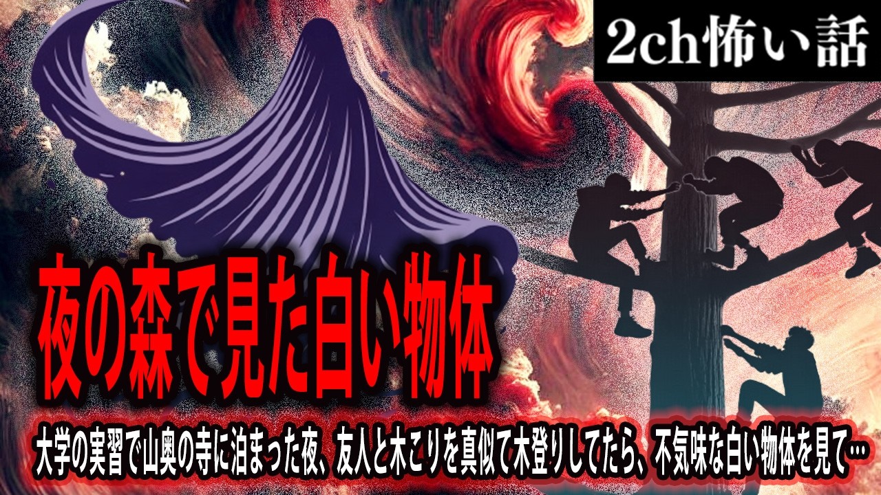 【2ch怖いスレ】夜の森で見た白い物体【ゆっくり解説】