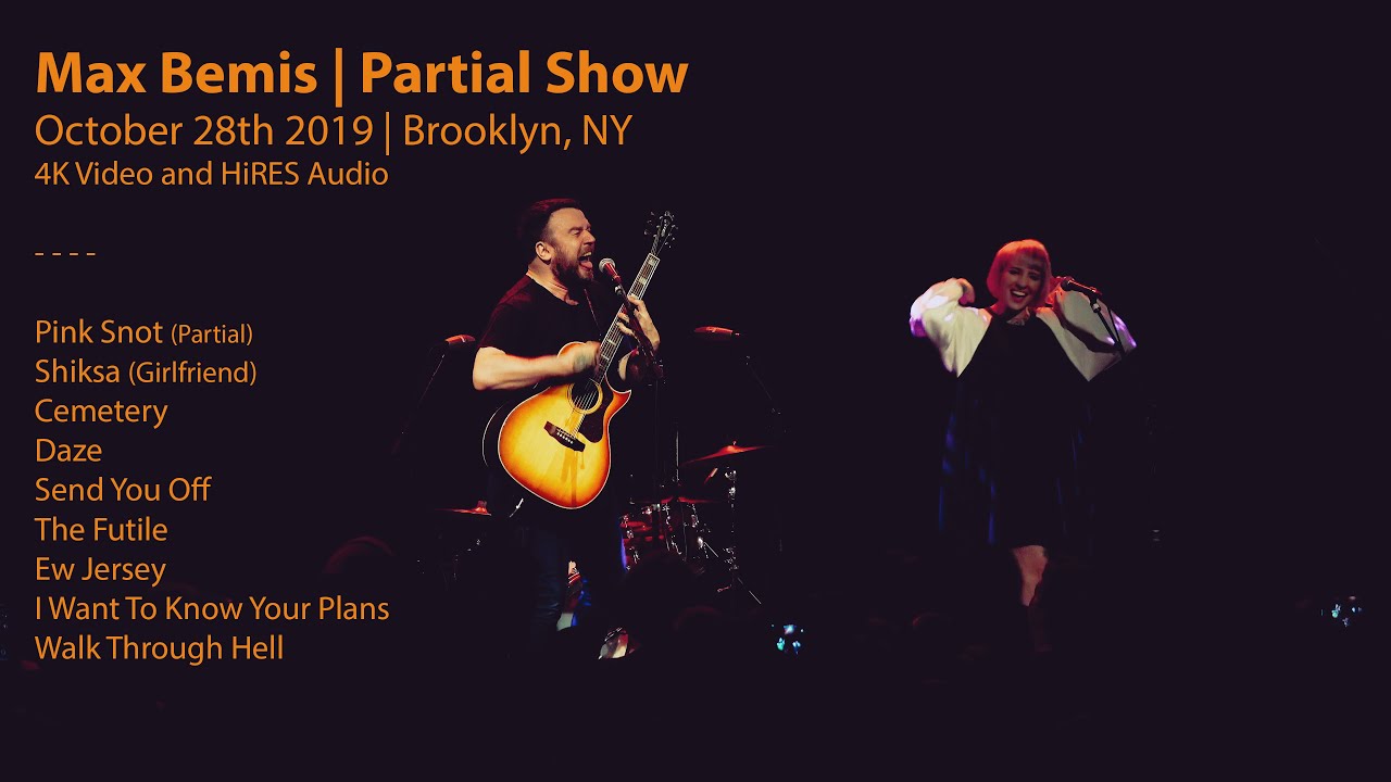 Max Bemis (Partial Show) {4K + HiRES Audio) | 10/28/19 | Music Hall of Williamsburg | Brooklyn, NY