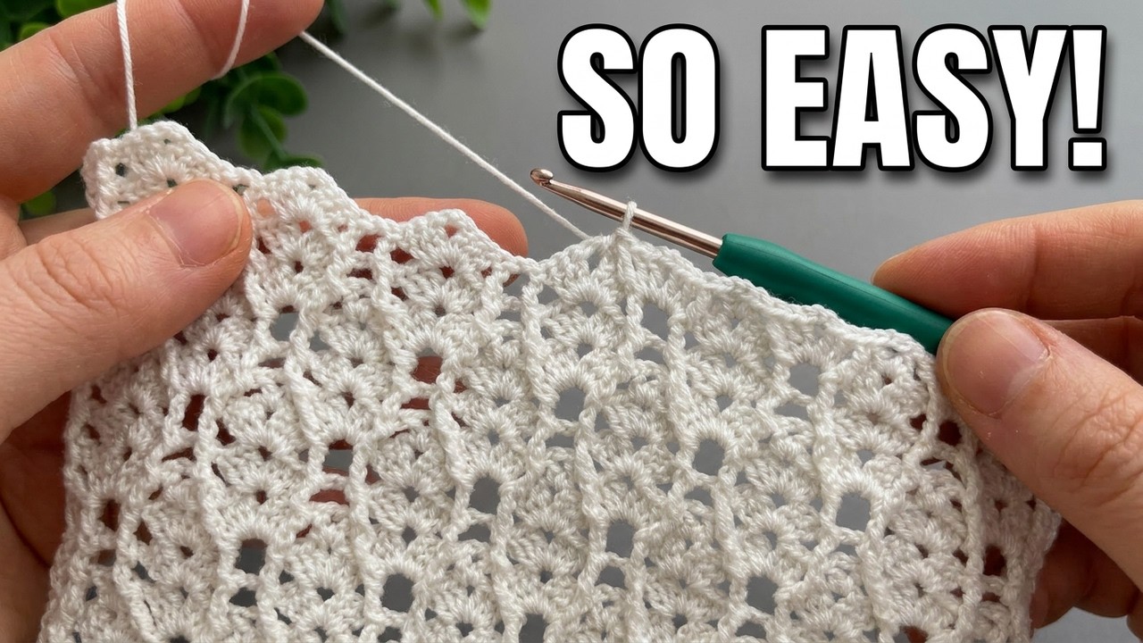 Nobody Believes This Easy Crochet Stitch! Perfect for Blankets, Bags & Shawls (Beginner Friendly)