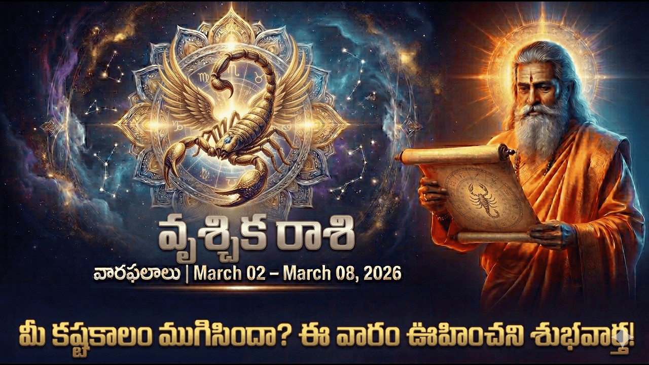 వారఫలం - Weekly Horoscope Telugu | వృశ్చిక (Vrischika) రాశి | 2nd March - 8th March 2026